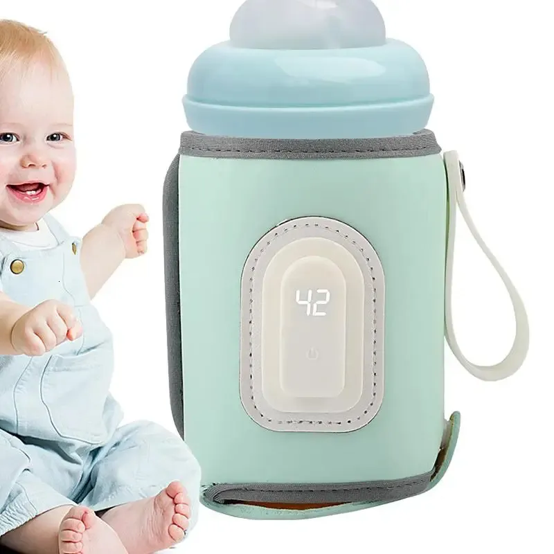 USB -Milchflaschewärmer -Säuglingsflasche tragbare Hitzewächter -Formel Milchreiseheizhülle für Babypflegeflaschen 240326