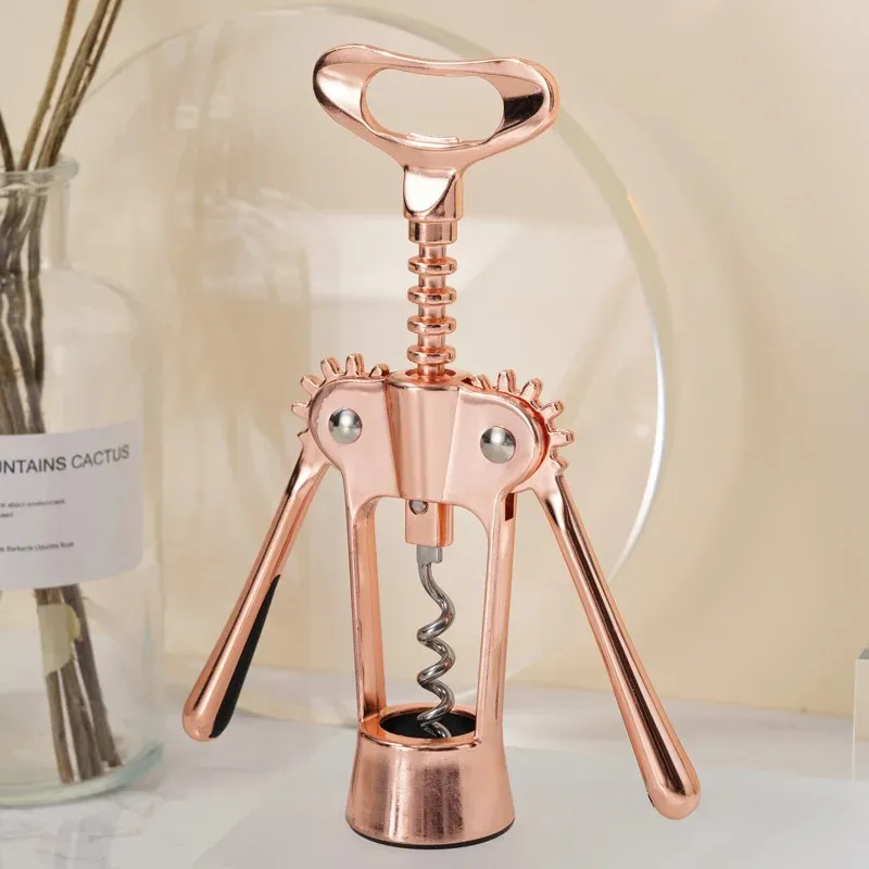 Rose Gold Wing Corkscrew Wine Beer Bottle Opener redskap