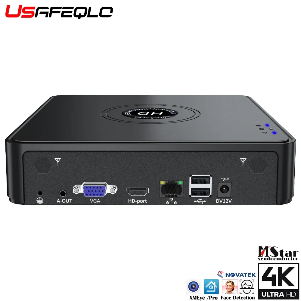 Automation H.265 CCTV NVR 8CH 9CH 16CH 32CH för 2MP 5MP 4K IP -kamera Support Human Face Detection Video DVR Recorder Security System Xmeye