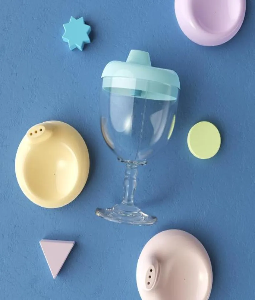 150 ml Baby Goblet Water Bottle Spädbarnskoppar med Duckbill Mouth Form för att mata babyträning 1083 x21138441