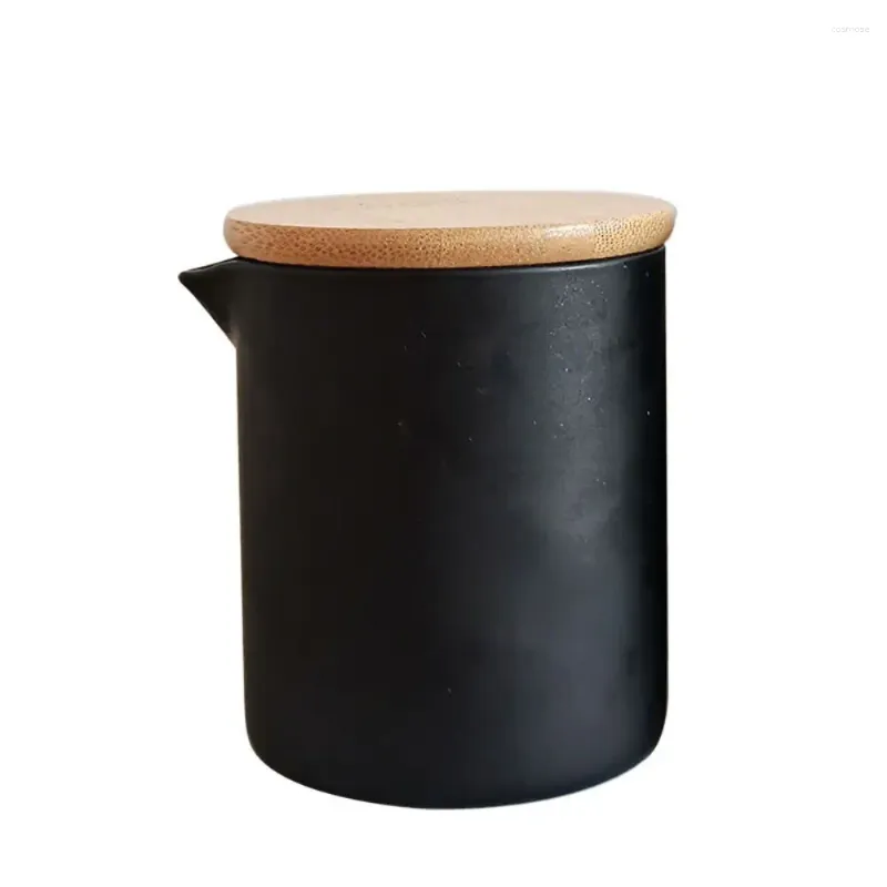 Titulares de vela de vidro fosco de copo de vidro incenso Diy vazio tampa de madeira recipiente de cera artesanal com tampa