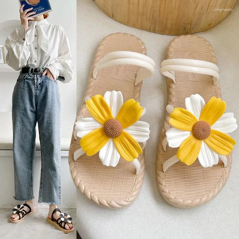 Slippers Women's Sandals Summer Flat Soft Bottom Beach Shoes