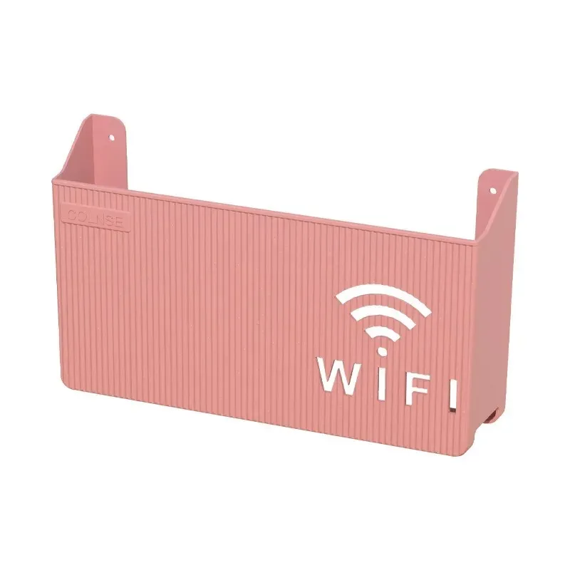 Wireless Wifi Router Shelf Storage Box Wall Hanging ABS Plastic Organizer Box Cable Power Bracket Organizer Box Home Decor