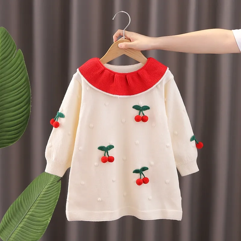 Girls Sweater Dress 6T Double Breasted Woolen Cotton Long Sleeve Preppy  Style for Autumn Winter from Dhgate Clothing Sets - price 70.36