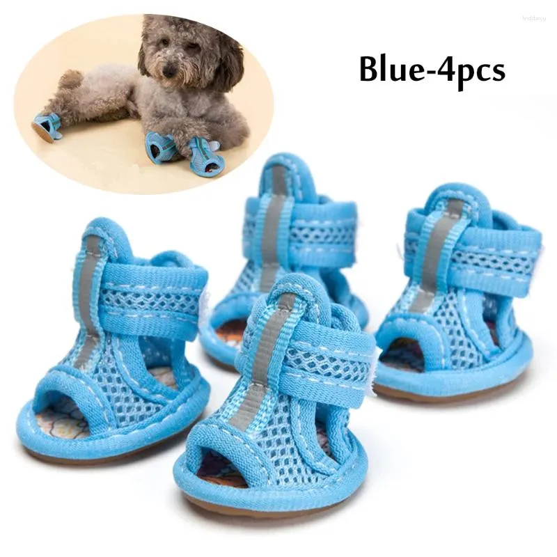 Vêtements pour chiens Mesh Sows Breathable Sandals Non Slip Protecteurs Femelle Réglable Feme pour les produits de chiot pour petits animaux de compagnie