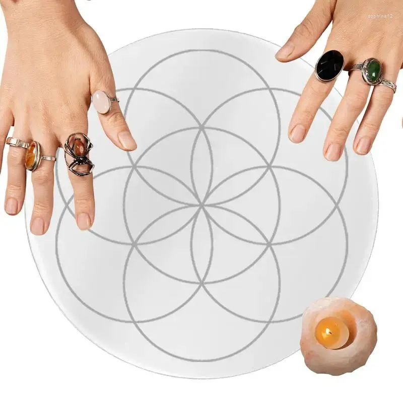 Figurines décoratines Dowshanter Board Mystical Acrylique Decision Decision Making Pendule Plate Supplies Message métaphysique pour Spirit