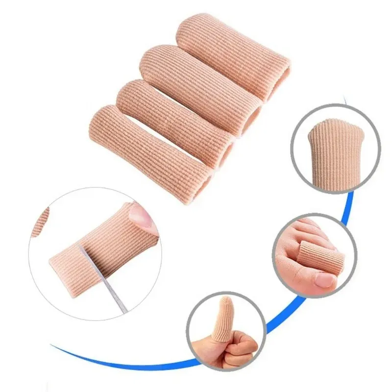 2024 Fabric Toe Separator Finger Protector Applikator Mais Kallus Remover Bunion Korrektur Pediküre Werkzeuge Schmerzreliefrohr Fußpflege - für