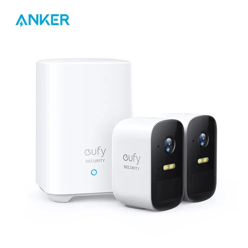 Kameras Eufy Security Eufycam 2C 2Cam Kit Wireless Home Security System mit 180 -tägiger Akkulaufzeit Homekit -Kompatibilität 1080p HD