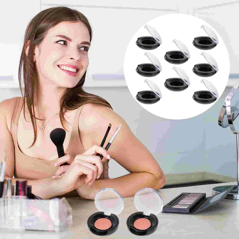 Storage Bottles 8 Pcs Eye Shadow Blank Eyeshadow Container Refillable Empty Makeup Case Box Small