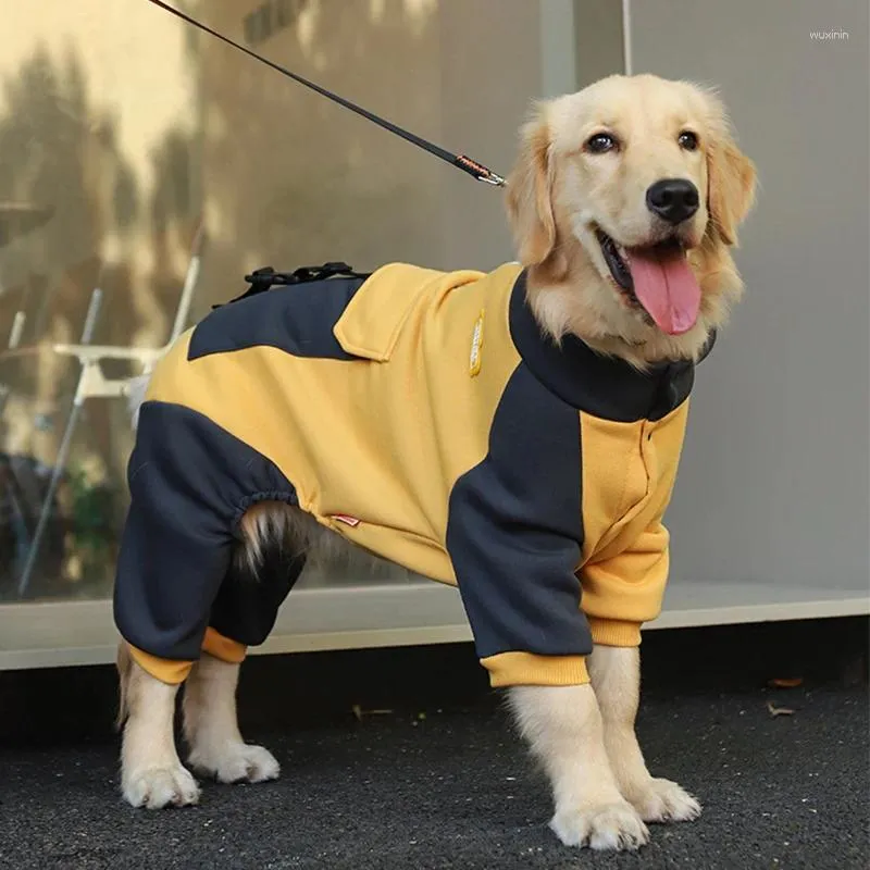 Vêtements de vêtements pour chiens automne et hiver de taille moyenne de taille moyenne chiens modèles de printemps pour animaux de compagnie gros pull à quatre pattes