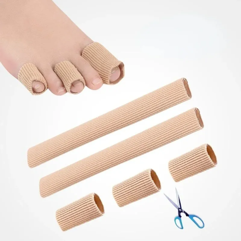 2024 Silikon Toe Protector Ayırıcı Aplikatör Pedikür Mısır Kallus Kaldırıcı El Ağrısı Yumuşak Silikon Tüp Ayak Bakım Aracı Tabii, Burada