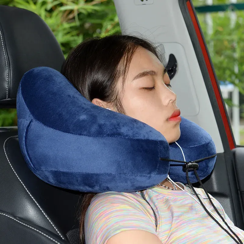 Gear H Form Ierable Neck Pillow Portable Folding Lätt tupplurkudde för rese Flygplan Sovningskontor Bilkudde kudde