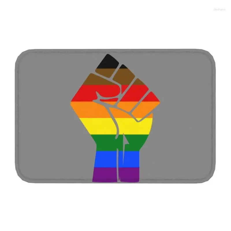 Dywany Witaj czarne życie materia pięść LGBT duma plaga drzwi kuchnia maty łazienki lesbijki gej wycieczkowy dywan wejściowy dywan dywanowy