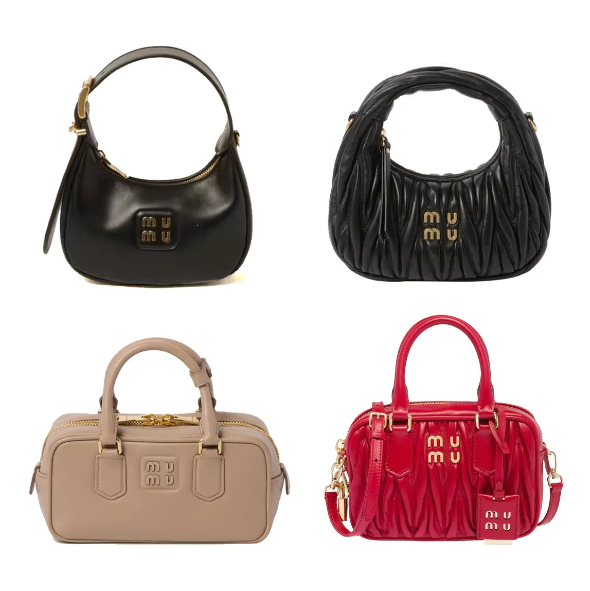 バッグ miumiu leather hand bag Miu Miu Quilted Lambskin Leather 2-way Handbag | The
