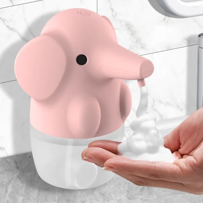 Flytande tvåldispenser kan hängas på väggen Cartoon Hand Tabellnivvatten Desktop bedårande skummande automatisk söt badrumsförsörjning