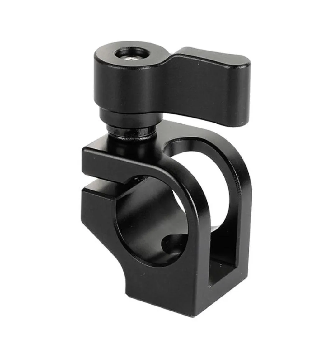 Camvate Universal 15mm Single Rod Clamp för kamerabur Black Knob3180021