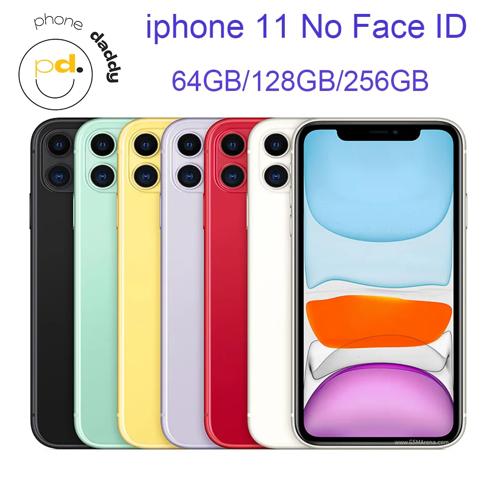 Original entsperrte iPhone 11 Handy 4 GB RAM 64 GB 128 GB 256 GBROM 6,1 Zoll Flüssighilfe IPS LCD Mobilephone No Face ID