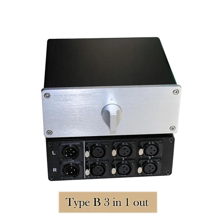 Amplificatore XLR Bilanciato Servizio audio Selezione Switch DualChannel Switch per altoparlanti dell'amplificatore passivo