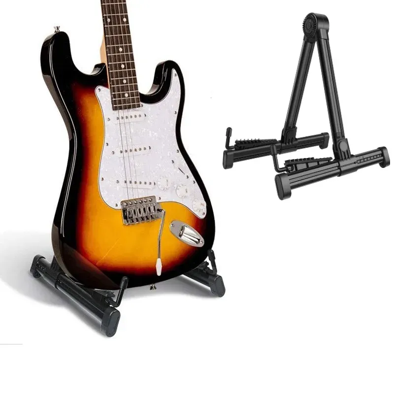 Accessories Universal Foldable Guitar Stand Lightweight Bracket Tripod Stringed Instrument Rack Holder Guitar Support Stand