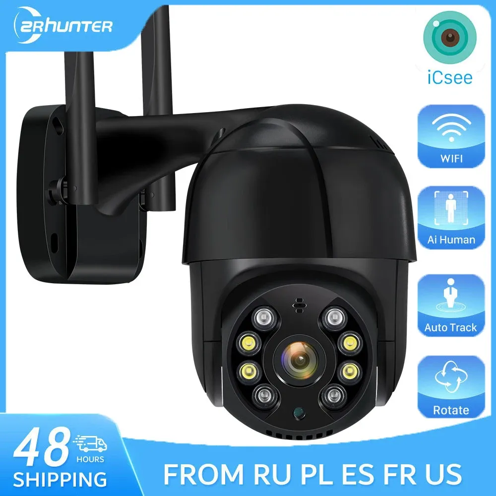 Intercom 4K 8MP HD PTZ IP -kamera 5MP Outdoor Wireless WiFi Security Camera 2MP Night Vision P2P CCTV Video Surveillance 3MP ICSEE CAM