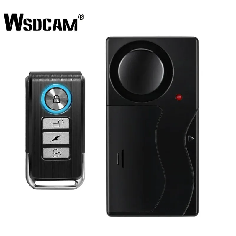 Cameras Wsdcam Bike Alarm Door Window Security Wireless Door Vibration Sensor Alarm Host Burglar Security Alarm Anti Lost Reminder