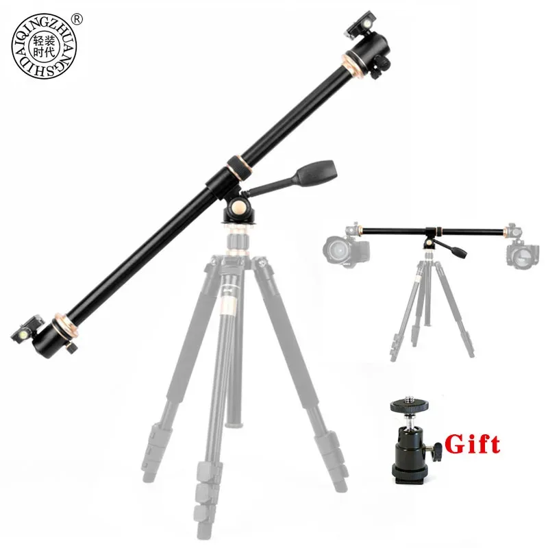 Monopods QZSD Horizontale balk Camera Montage Statief Rotateerbare Multiangle middenkolomstaaf voor statief transversale middenkolombuis