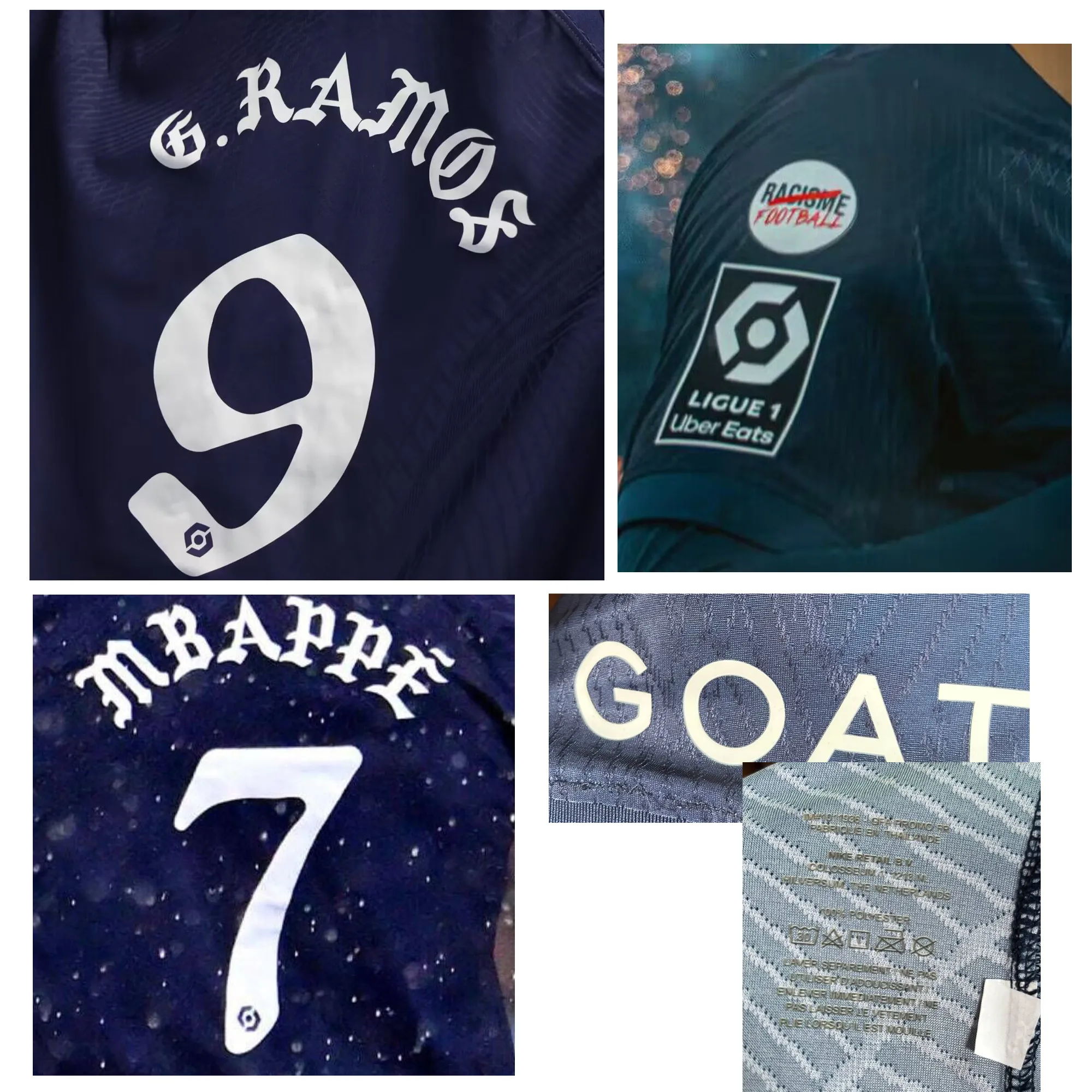 American College Football Wear 2024 LIGUE 1 LECLASSIQUE OMPSGG MBAPPEE MAILLOT LEE KANG W DEMBELE RAMOS ZAIRE EMERY MATHWORN Problem z pełnym sponsorem