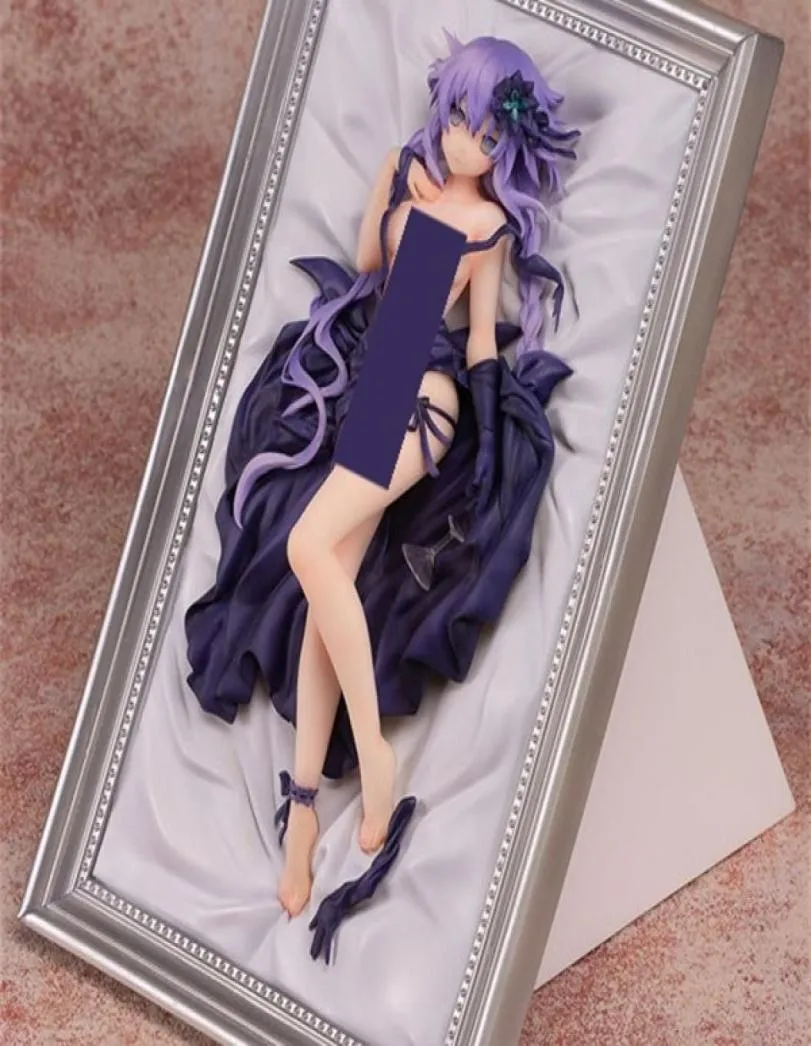 Hyperdimension Neptunia Purple Heart Sexy Anime Action Figure PVC NOUVELLE COLLECTION Figures Toys Q05225843605