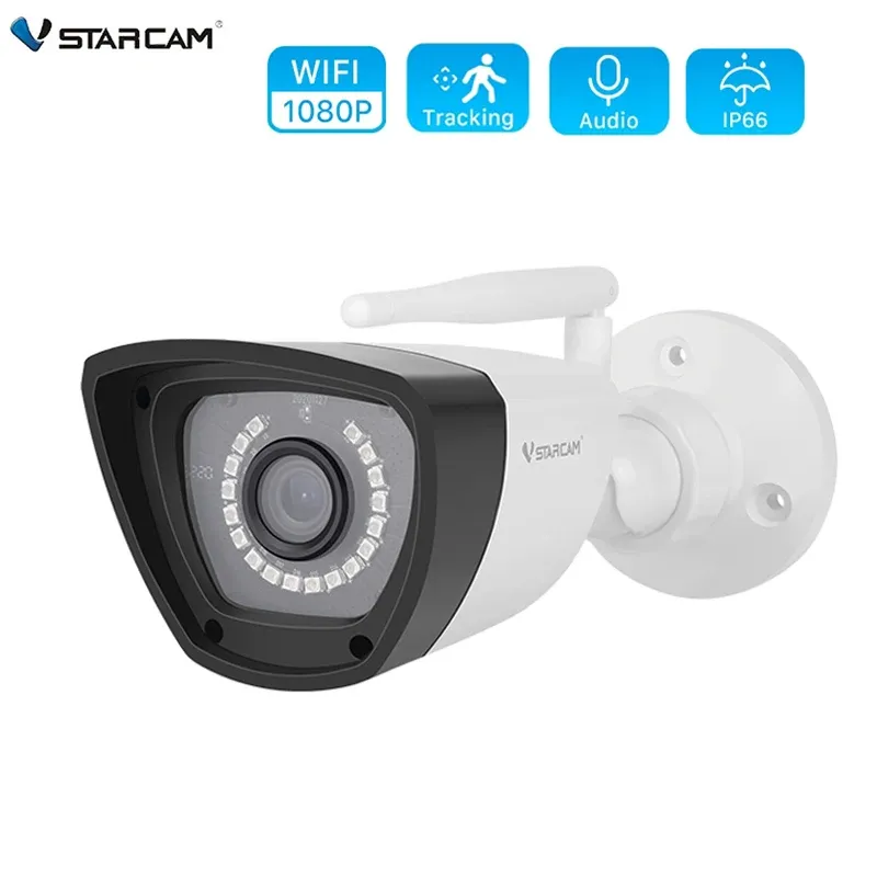 カメラVSTARCAM IP Bullet Camera WiFi Outdoor 1080P IP Surveillance Security AI Humanoid検出IP66防水IRナイトオーディオHD CCTV
