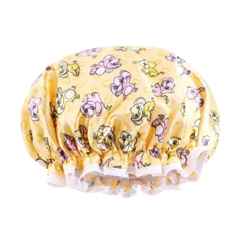 Baby Silky Satin Bonnet Sleep Cap Kinderen Girl Night Tulband Kinderen Solid Hoofddeksel Leuke kopwinnaar Hoed Fashion Hair Wear