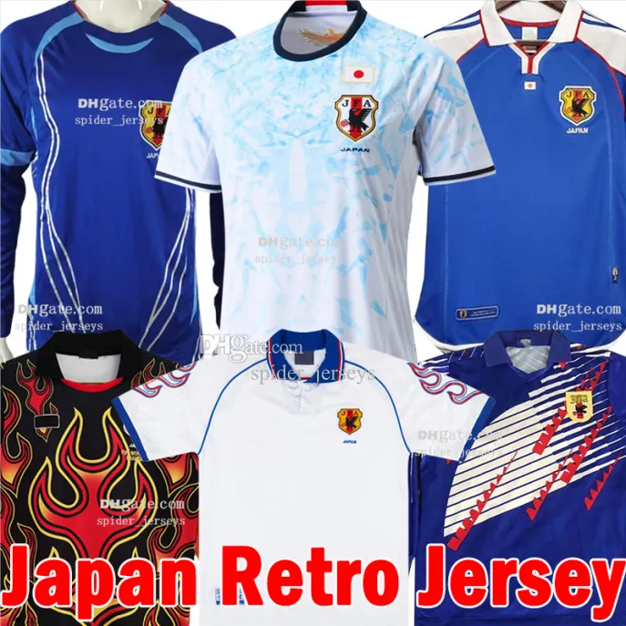 Retro Japan National Team Soccer Jerseys 1994 98 målvakt 2000 01 Fotbollskjorta Nakata 2006 Soma Akita Hattori Kazu Nanami 2016 17 Mänskjortor Långärmar uniformer