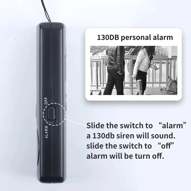 Alarma de defensa personal de 120dB Security Protect Alert Scream Groud Alarma de emergencia Llavero Seguridad personal para mujeres Niña mayor niña