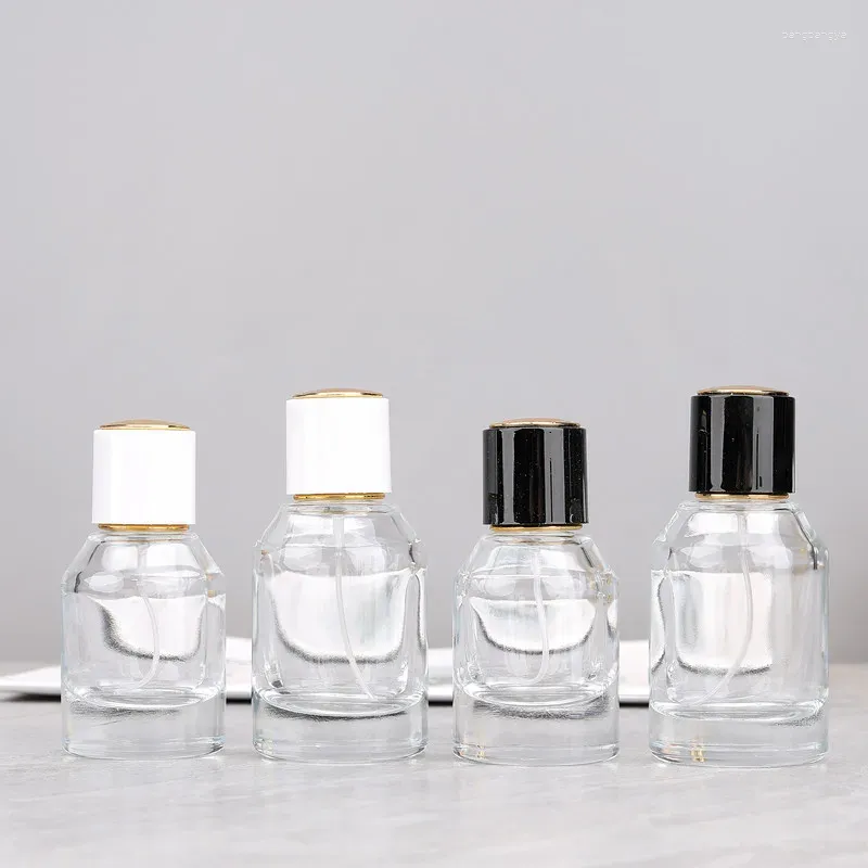 Garrafas de armazenamento 20pcs 30/50ml Portátil Garrane de perfume transparente portátil Substituição sofisticada Substituição Recarregável