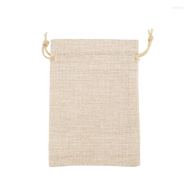 Gift Wrap 120 Pcs Burlap Bags With Drawstring Bag Jewelry Pouches For Wedding And Party Favors DIY Craft