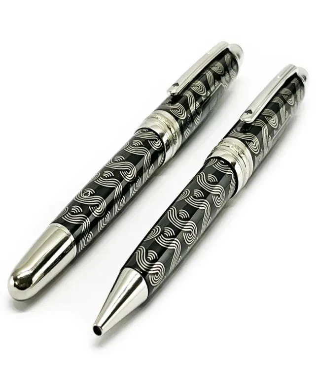 Classic Luxury 145 Rollerball Ballpoint Pen Limited Edition Metal Series 80 jours dans le monde avec numéro de série 8500374