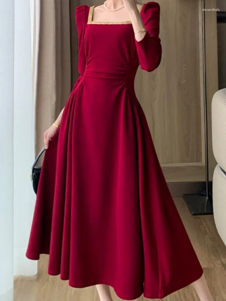 slim fit dress slacks Solis Maxi Dress – USA KOOKAÏ main image 1