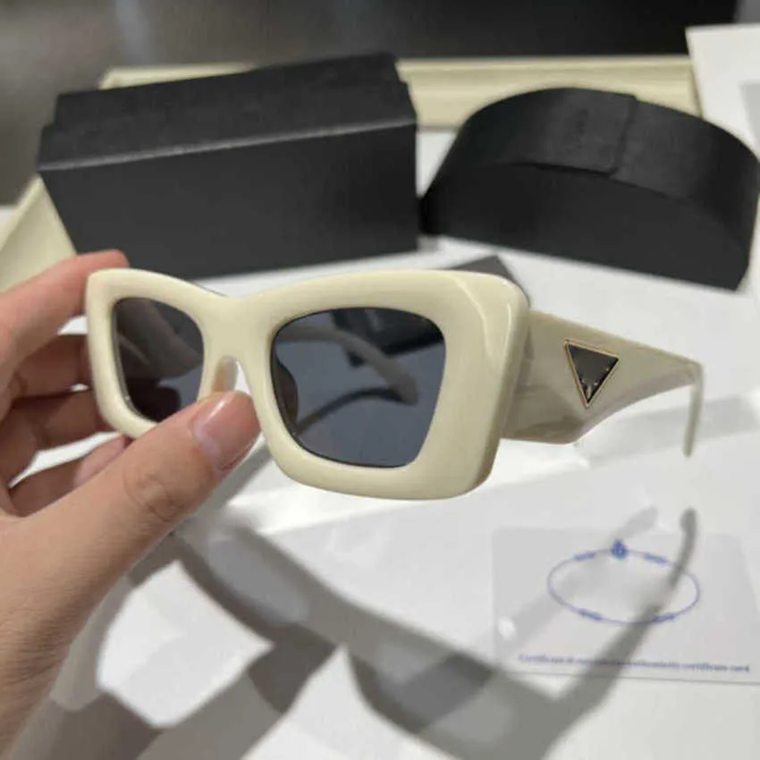 Wysokiej jakości modne okulary przeciwsłoneczne luksusowe designerskie designerskie okulary przeciwsłoneczne Duża rama twarz zakrywa moda oczu kot
