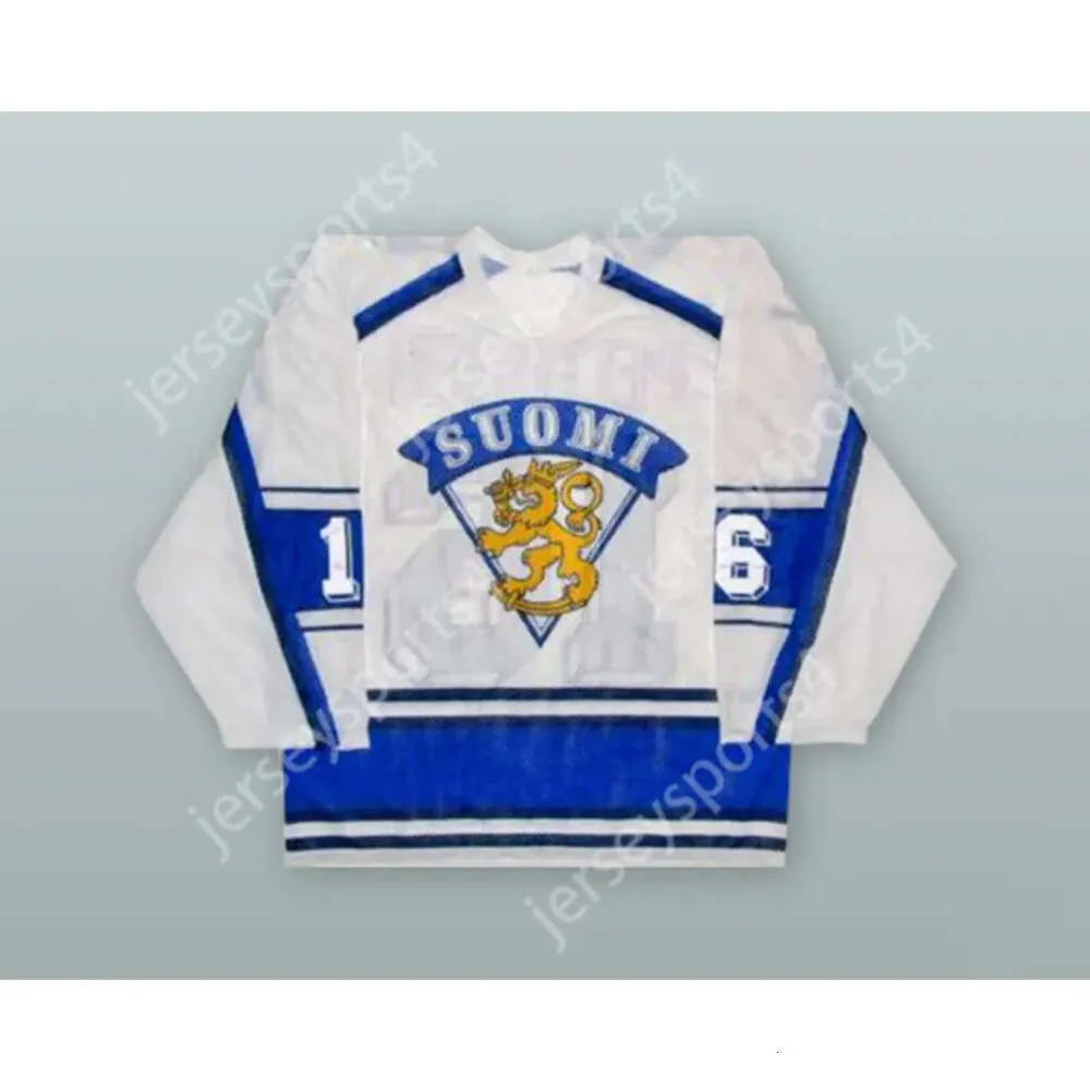 GDSIR Custom Ville Peltonen 16 Finland National Team White Hockey Jersey New Top ED S-M-L-XL-XXL-3XL-4XL-5XL-6XL