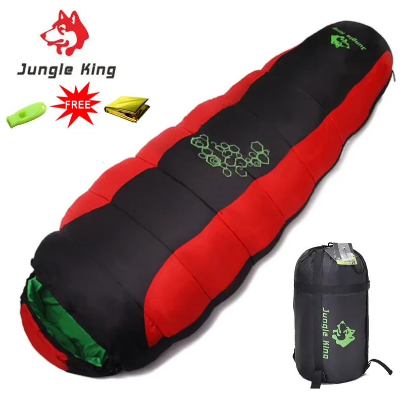 Gear Jungle King Cy0901 Camping Sleeping Bag Lightweight Waterproof 4 Season Warm Cotton Sleeping Bags for Outdoor Traveling Hiking