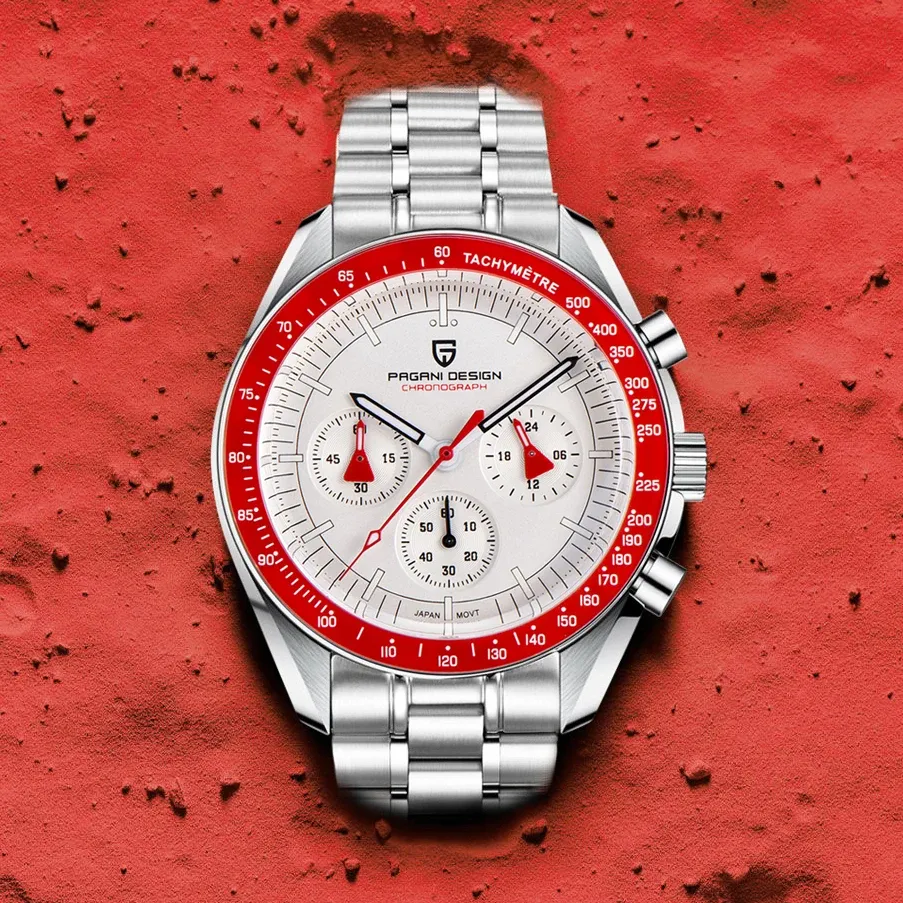 Watches Pagani Design Ak Project Men Watches Quartz Watch for Men Sapphire Bezel 2023 New Speed ​​Chronograph Automatic Date Watch
