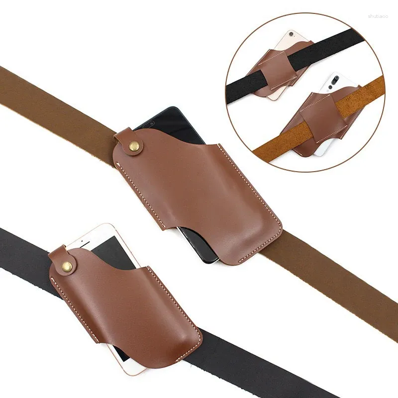 Sacs de taille pour le poignet masculin suspendu en cuir mobile de téléphone mobile CEILLE CEINTURE SAG