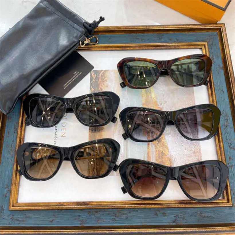 2024 Top -Designer 10% Rabatt auf Luxusdesignerin neuer Männer- und Frauen -Sonnenbrille 20% Rabatt auf Eye Metal der Katze von F.