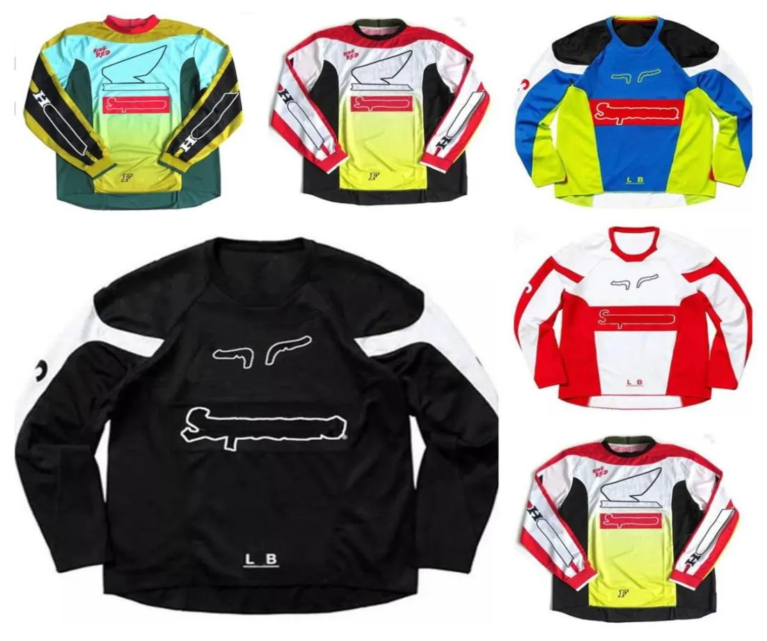 Motorcycle downhill jersey long sleeve mountain bike polyester quickdrying jacket can be customized8773788