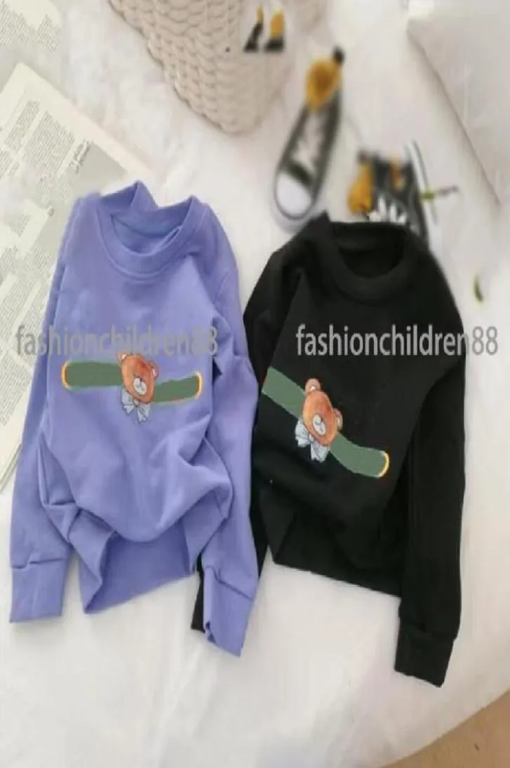 Dzieci bluzy dla chłopców dziewczęta tag z kapturem marka listu drukowane pullover topy dzieci swobodne bluza odzież dla dzieci 8611946