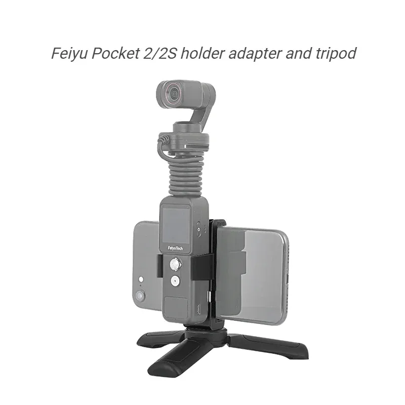 Monopoden Feiyutech Feiyu Pocket 2 2s Kamera 3AXIS Stabilisator Gimbal Smartphone Telefonhalter Adapter Stativ Zubehör