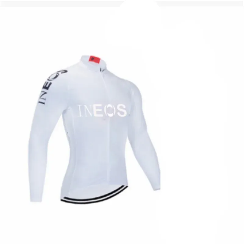 Uppsättningar 2021 ineos Bib Training Breattable Cycling Jersey Långärmad vägklädcykel Maillot Cycling