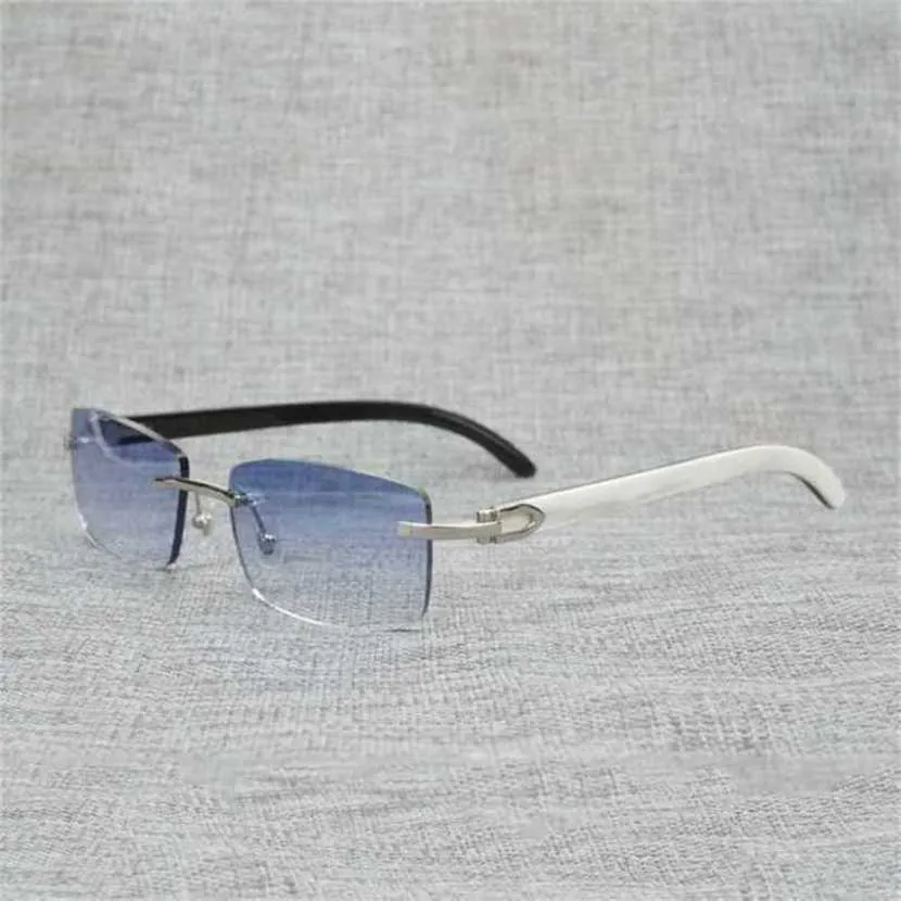 2024 Designer de luxe masculin des lunettes de soleil pour femmes tendance doigt buffle Buffle aléatoire hommes en bois naturel verres carrés métal