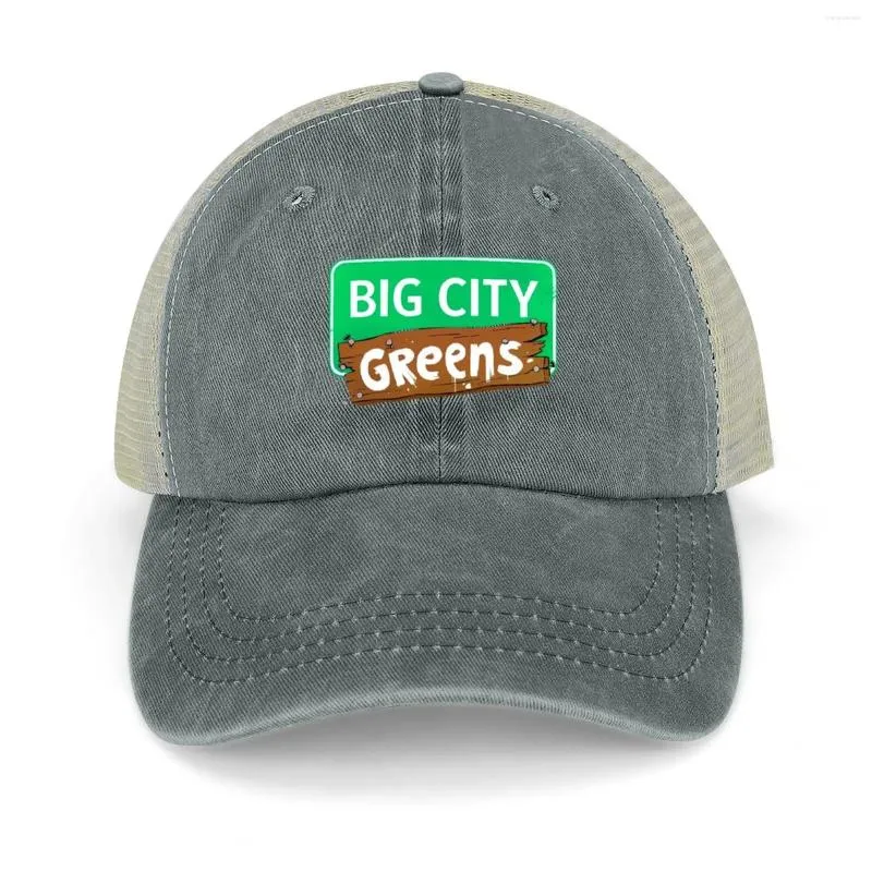 Berets Big City Greens Show Cowboy Hat Streetwear УФ -защита солнечные солнцезащитные шляпы для женщин мужские