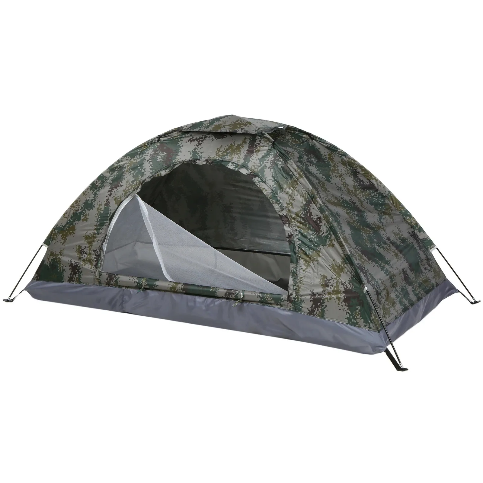 Tenda da campeggio ultraleggera da 1/2 persona Tenda portatile Anti-UV UPF 30 per una tenda da backpacking da pesca in spiaggia all'aperto 240329