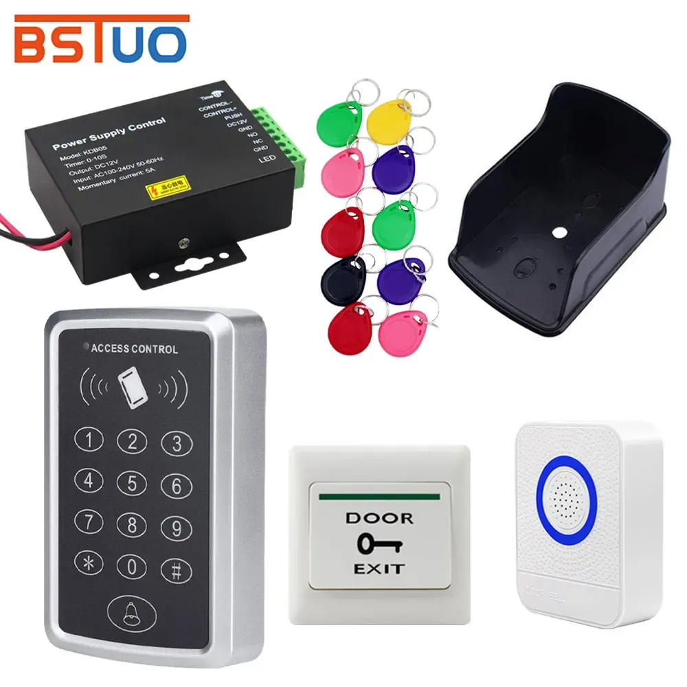 Kits stand -alone RFID Access Control Kits KITS TEYPAD 125kHz Deur Lock Controler Openner 1000gebruiker voor deurinvoer Beveiligingsbeveiligingssysteem